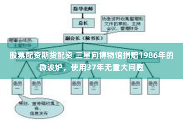 股票配资期货配资 三星向博物馆捐赠1986年的微波炉，使用37年无重大问题